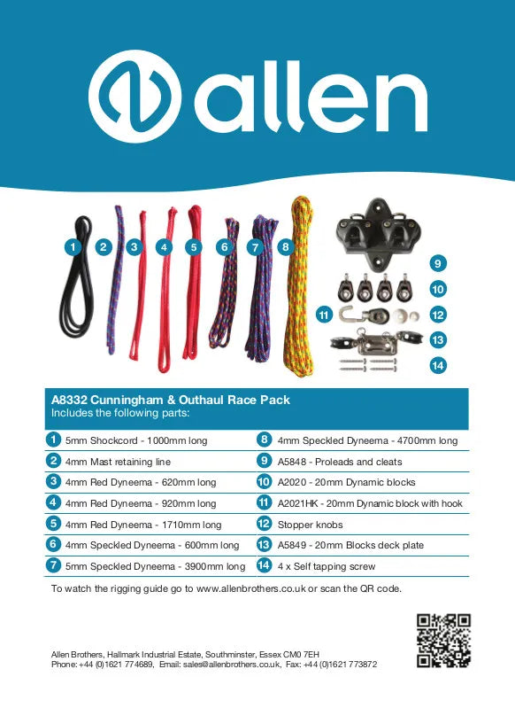 ILCA Allen Controls Pack Contents