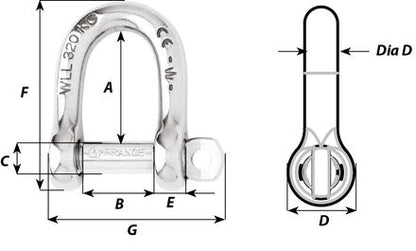 Self-Locking D shackle