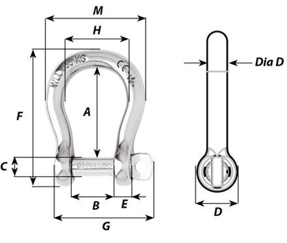 Self-locking Bow Shackle